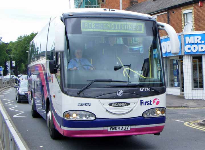 First Beeline Scania K114IB Irizar Century Rail Air coach SC23015